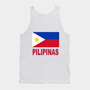 Pilipinas - Filipino National Flag Design Tank Top